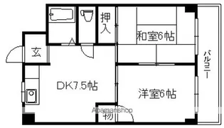 ハイグレードワダ【203号室】の間取り
