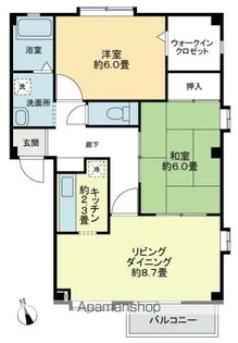 フォブール西須賀【205号室】の間取り
