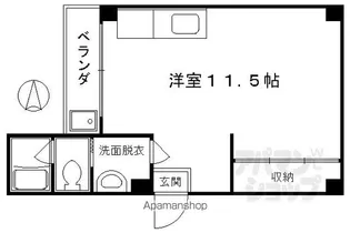FORCE NISHIKI【402号室】の間取り