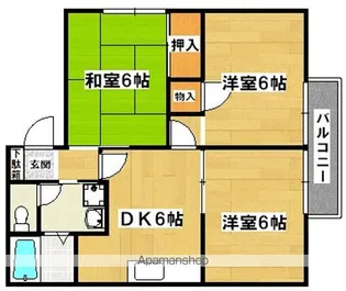 ガーデンハイツ百舌鳥【A-203号室】の間取り
