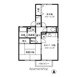 亜津貴3番館【2階】の間取り