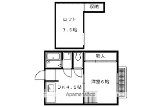 EIKOハイツ【202号室】の間取り