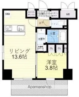 ファインレジデンス福島海老江【8階】の間取り
