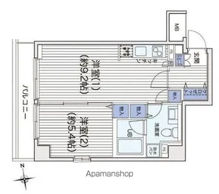 ライブコート大鳥居【3階】の間取り