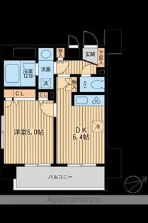 ラポール三田【9階】の間取り