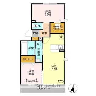 アドニス・ハイム【1階】の間取り