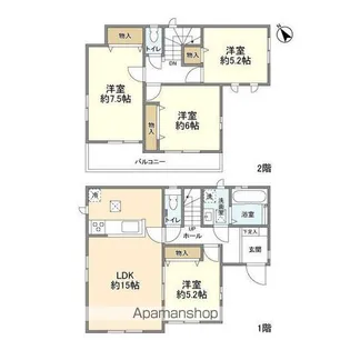 埼玉県さいたま市西区大字水判土【一戸建】の間取り