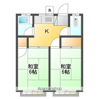 シモンハイツ【2階】の間取り