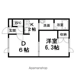 ポリアンサⅠ【205号室】の間取り