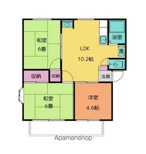 アークビラK D【110号室号室】の間取り