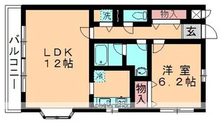 サンクレスト【201号室】の間取り