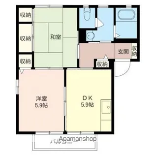 グランディ【201号室】の間取り