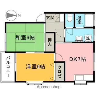 柴ハイツ【1階】の間取り