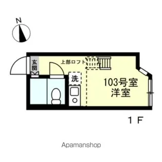 ユナイト和田町スワロフスキー【1階】の間取り