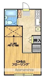 ハイツ城南【202号室】の間取り