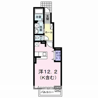 メゾン ド TAKE【1階】の間取り