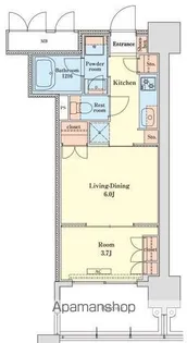 クラス博多駅南【705号室】の間取り