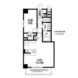 レジデンス京町通【5階】の間取り