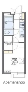 レオパレスセイント東砂【3階】の間取り