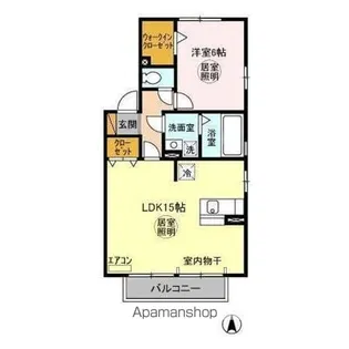 ロイヤルヒルズ春日 ABCD【2階】の間取り