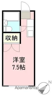 メゾン幸原【202号室】の間取り
