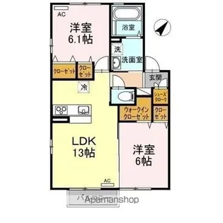 アトレ木徳 A棟【2階】の間取り