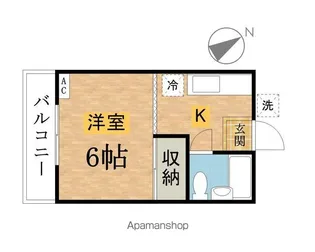 ライトハイツ【202号室】の間取り