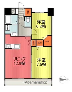 福島県福島市万世町【マンション】の間取り