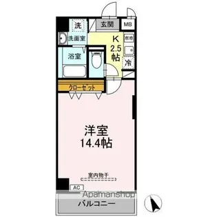 グリーンハイツ北口【6階】の間取り