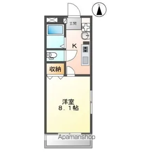 エバーレジデンスB棟【2階】の間取り
