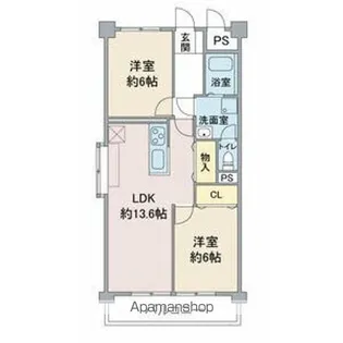 瑞和ビル【1101号室】の間取り