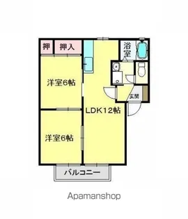 ディアス神宮【1階】の間取り