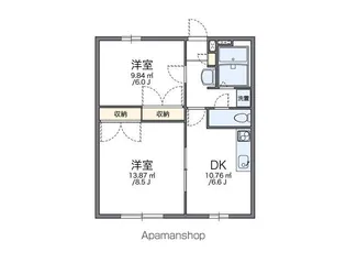 レオパレス池田S・Y【102号室】の間取り