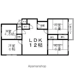 ファミール緑ヶ丘【1階】の間取り