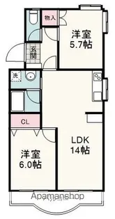 メゾン船越【301号室】の間取り