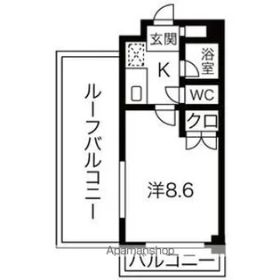 シティライフ打越【4階】の間取り