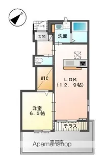 オーヴェスト・ドゥーエ【1階】の間取り