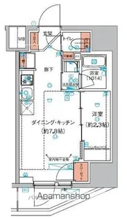 ハーモニーレジデンス巣鴨山手インサイド【1階】の間取り