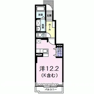 ベルフレージュE【1階】の間取り