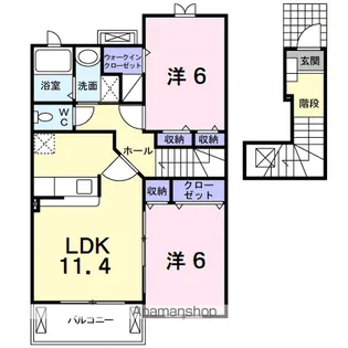 BELLE・FLEUR【2階】の間取り