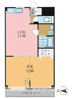 ハイツカナダ【502号室】の間取り