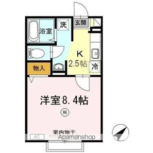 センターロード A棟【1階】の間取り