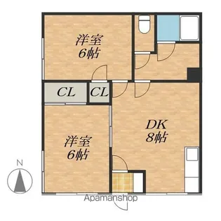 藤ハイツ【2階】の間取り