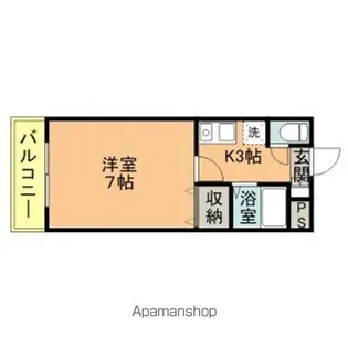 ELLE・DE堂の前【3階】の間取り