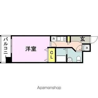 アソシアグロッツォ薬院大通り【10階】の間取り