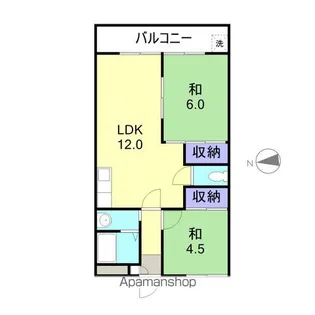 カサマルソ【203号室】の間取り