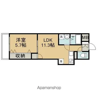 プラージュ大曽根【4C号室】の間取り