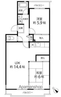 鎌倉グリーンヒルズ【3階】の間取り