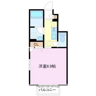 コスモスタンザ【1階】の間取り