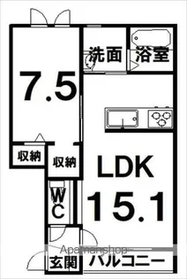VALHALLAⅠ(ヴァルハラ)【2階】の間取り